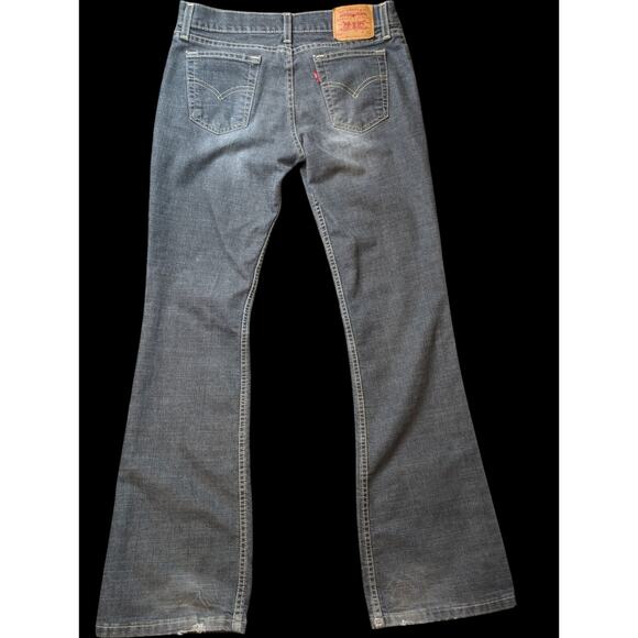 VTG Levi's 518 Size 7 Jr. Superlow Boot Cut Stretch Gray Jeans Women 31x32 - Picture 7 of 7